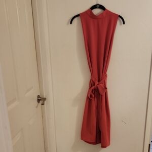 Ann Taylor Coral Backless Dress